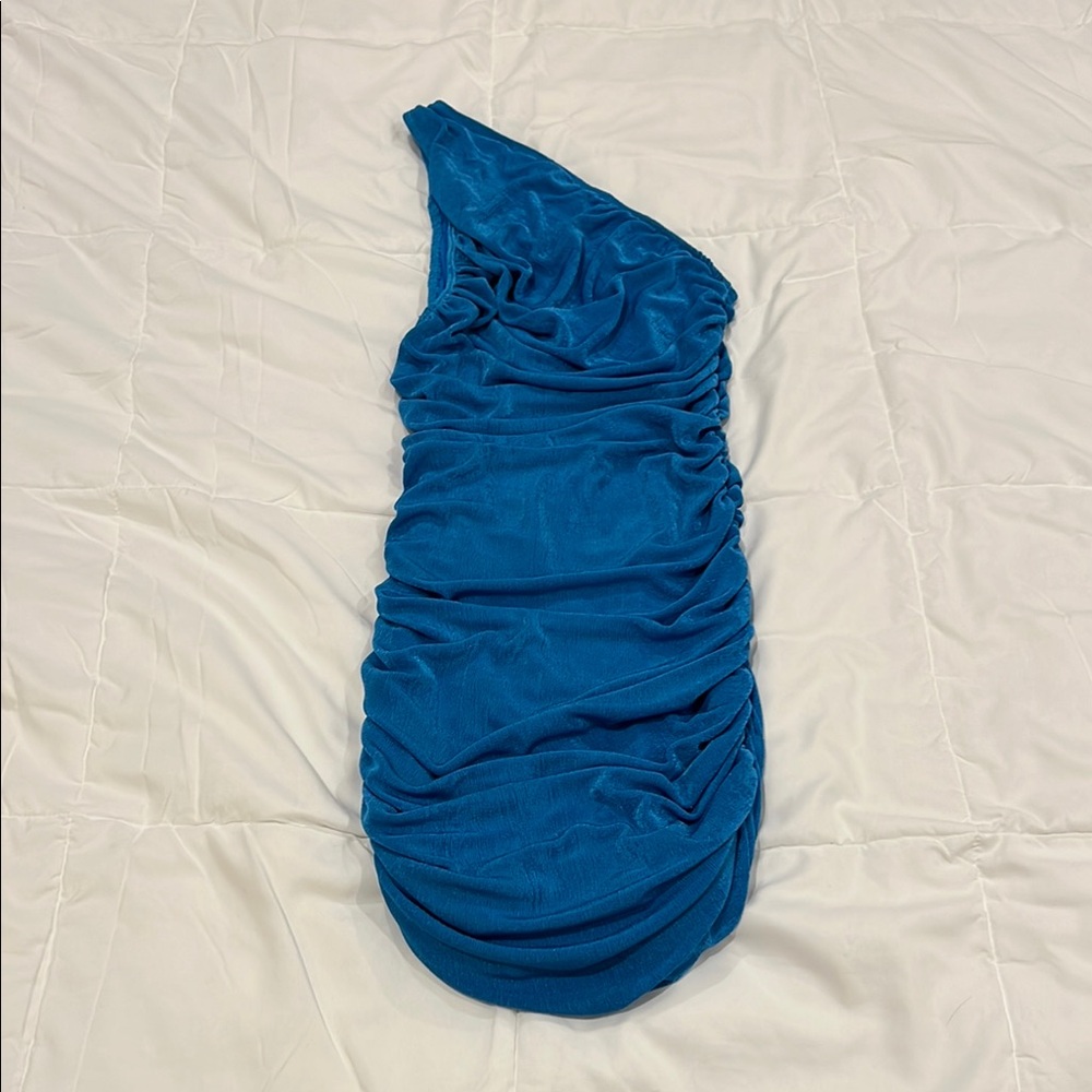 Lioness Blue One-Shoulder Dress